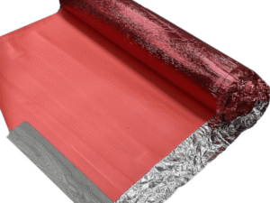 3mm Red Flooring Underlay with Foil – Acoustic & Damp Proof (10m²)