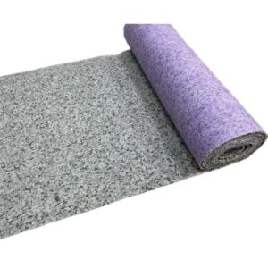 Carpet Underlay 12mm Thick PU Foam - 15m² Coverage - Non-Slip Gripper Underlay for Carpet Floors - Sound & Thermal Insulation - Durable Cushioned Carpet Underlayment – Purple/Blue