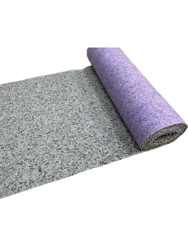 Carpet Underlay 12mm Thick PU Foam - 15m² Coverage - Non-Slip Gripper Underlay for Carpet Floors - Sound & Thermal Insulation - Durable Cushioned Carpet Underlayment – Purple/Blue
