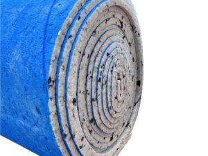 IMPERIAL STUDIOS Carpet Underlay - 10m² PU Memory Foam, 12mm Thick - Anti-Skid Gripper - Soft Cushioned Underlayment for Carpets - Heat & Sound Insulation - Blue