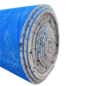 IMPERIAL STUDIOS Carpet Underlay - 10m² PU Memory Foam, 12mm Thick - Anti-Skid Gripper - Soft Cushioned Underlayment for Carpets - Heat & Sound Insulation - Blue