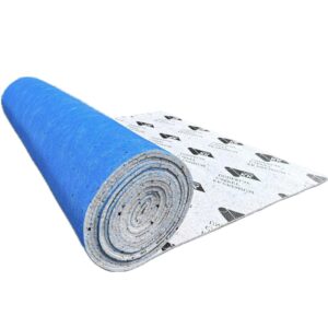 IMPERIAL STUDIOS Carpet Underlay - 10m² PU Memory Foam, 12mm Thick - Anti-Skid Gripper - Soft Cushioned Underlayment for Carpets - Heat & Sound Insulation - Blue