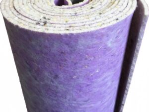 Carpet Underlay 12mm Thick PU Foam - 15m² Coverage - Non-Slip Gripper Underlay for Carpet Floors - Sound & Thermal Insulation - Durable Cushioned Carpet Underlayment – Purple/Blue