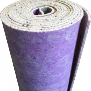Carpet Underlay 12mm Thick PU Foam - 15m² Coverage - Non-Slip Gripper Underlay for Carpet Floors - Sound & Thermal Insulation - Durable Cushioned Carpet Underlayment – Purple/Blue