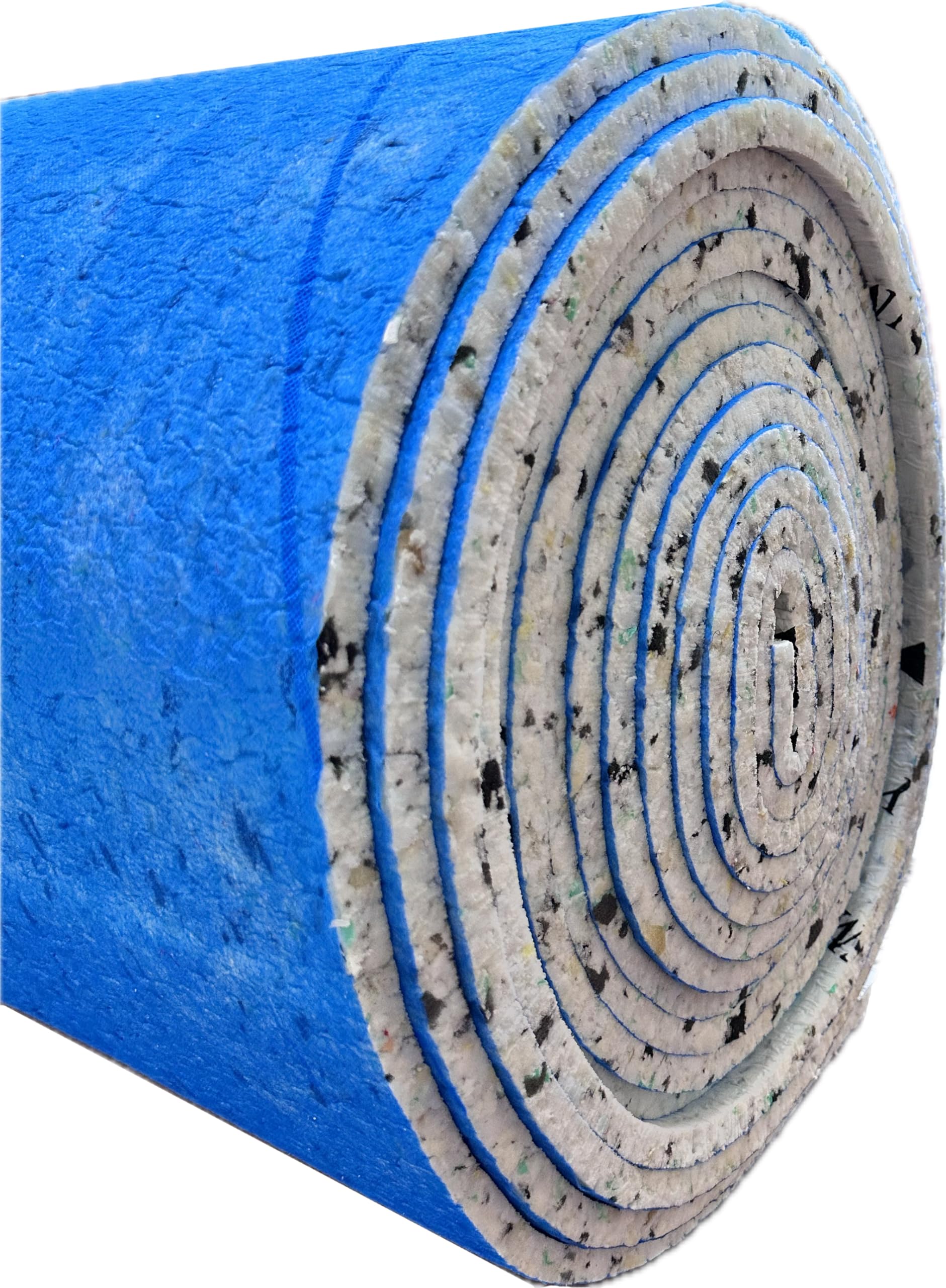 IMPERIAL STUDIOS Carpet Underlay - 5m2 PU Memory Foam, 12mm Thick - Anti-Skid Gripper for Carpets - Soft, Cushioned Underlayments - Heat & Sound Insulation - Blue Color